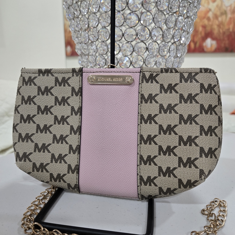 Michael Kors Pink and Brown Women's Bag
